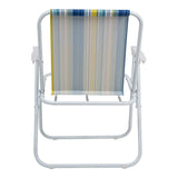 Scaun camping Jette, metal si tesatura, 53x56x73 cm - Albastru