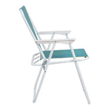 Scaun camping Jette, metal si tesatura, 53x56x73 cm - Galben