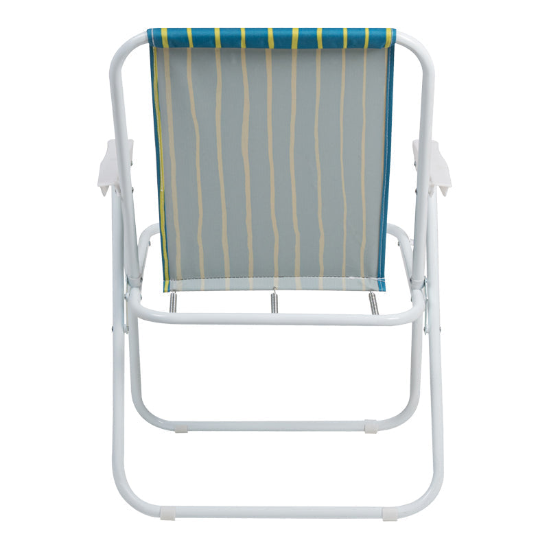 Scaun camping Jette, metal si tesatura, 53x56x73 cm - Galben