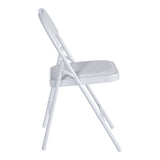 Scaun Pliabil, Alb - Negru, 46x46x79 cm - Alb