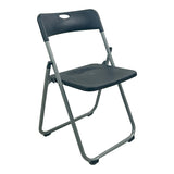 Scaun pliabil cu funcție Edison, Metal, Alb - Negru, 38x49x73 cm - Scaun pliabil cu funcție Edison, Metal, Alb - Negru, 38x49x73 cm