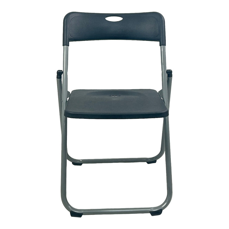 Scaun pliabil cu funcție Edison, Metal, Alb - Negru, 38x49x73 cm - Negru