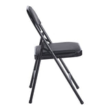 Scaun Pliabil, Alb - Negru, 46x46x79 cm - Negru