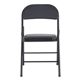 Scaun Pliabil, Alb - Negru, 46x46x79 cm - Negru