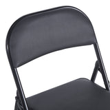 Scaun Pliabil, Alb - Negru, 46x46x79 cm - Negru