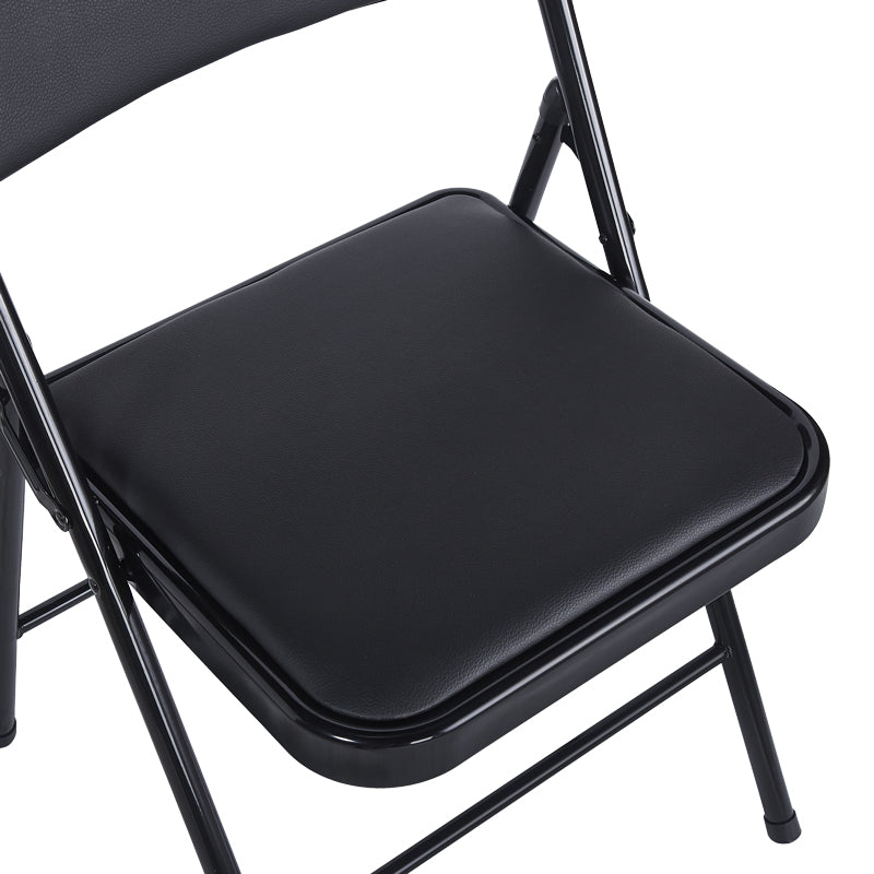 Scaun Pliabil, Alb - Negru, 46x46x79 cm - Negru
