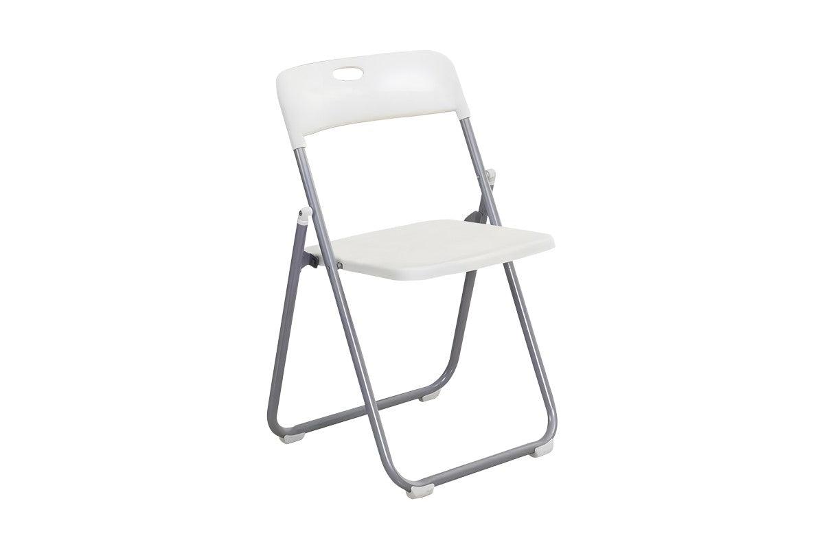 Scaun pliabil Daxton, Alb - Negru, 49x46x73 cm - Alb