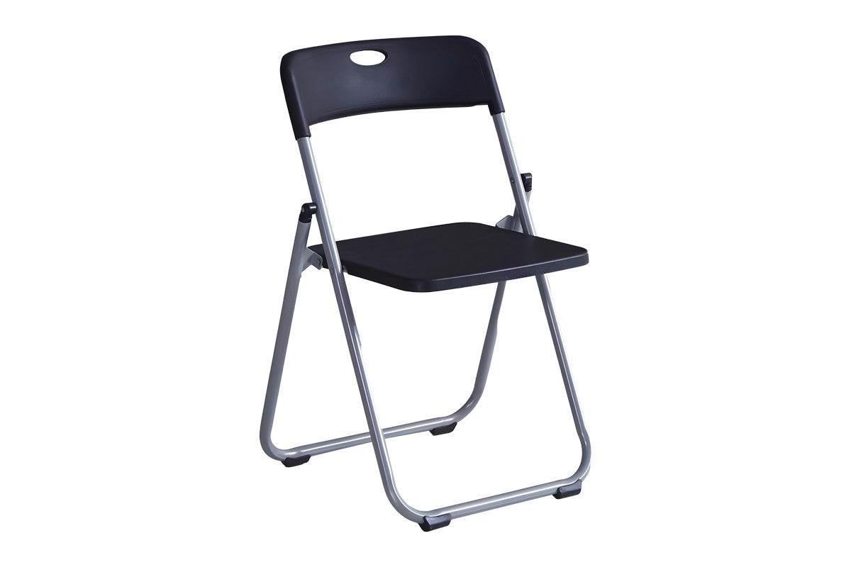 Scaun pliabil Daxton, Alb - Negru, 49x46x73 cm - Negru