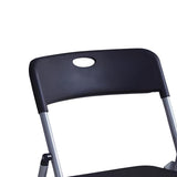 Scaun pliabil Daxton, Alb - Negru, 49x46x73 cm - Negru