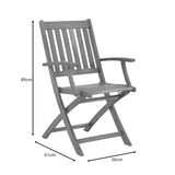 Scaun pliabil de gradina Mobie, Maro, 56x61x89 cm