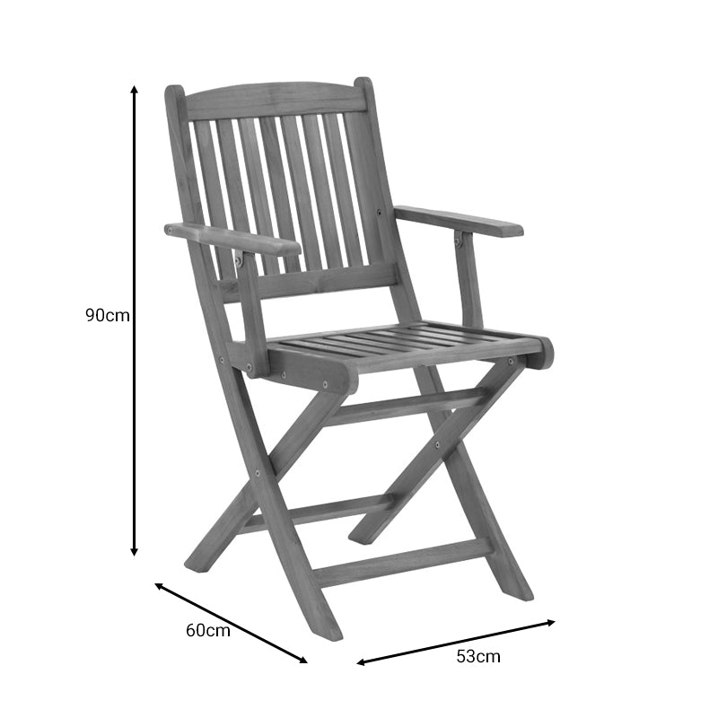Scaun pliabil de gradina Recofly, Maro, 52x53x85 cm