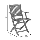 Scaun pliabil de gradina Recofly, Maro, 52x53x85 cm