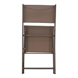Scaun pliabil Jeve, metal si textilene, 46x51x81 cm - Antracit