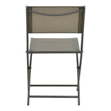 Scaun pliabil Jeve, metal si textilene, 46x51x81 cm - Gri