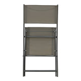 Scaun pliabil Jeve, metal si textilene, 46x51x81 cm - Gri