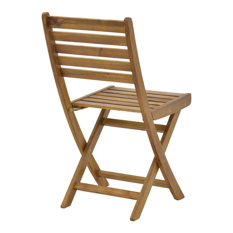 Scaun pliant Fatel lemn de salcam, Natural, 40x53x82 cm