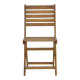Scaun pliant Fatel lemn de salcam, Natural, 40x53x82 cm