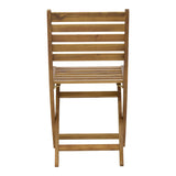 Scaun pliant Fatel lemn de salcam, Natural, 40x53x82 cm