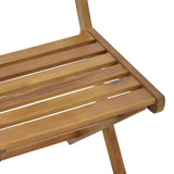 Scaun pliant Fatel lemn de salcam, Natural, 40x53x82 cm