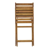 Scaun pliant Fatel lemn de salcam, Natural, 40x53x82 cm