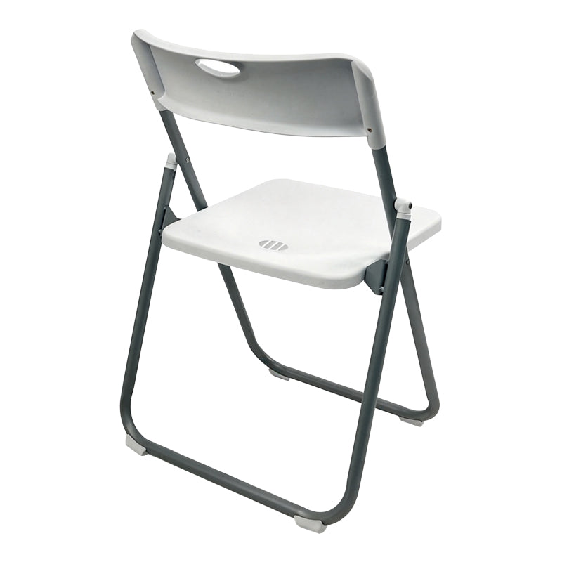 Scaun pliabil cu funcție Edison, Metal, Alb - Negru, 38x49x73 cm - Alb