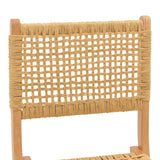 Scaun pliant Xianju lemn de fag si frânghie, Natural, 47x58x85 cm