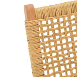 Scaun pliant Xianju lemn de fag si frânghie, Natural, 47x58x85 cm