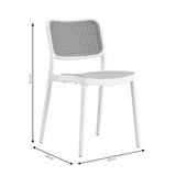 Scaun Poetica cu protectie UV, Alb, 42x52x81 cm