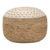 Scaun-pouf Noca din iuta, Natural, D40x30 cm