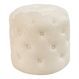 Taburet Seval, catifea, D49x47 cm - Taburet Seval, catifea, D49x47 cm