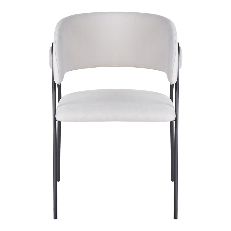 Scaun Rachele cu funcție confort, Antracit - Bej, Picioare Metalice, Negre, 52x65x79 cm - Bej