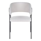Scaun Rachele cu funcție confort, Antracit - Bej, Picioare Metalice, Negre, 52x65x79 cm - Bej