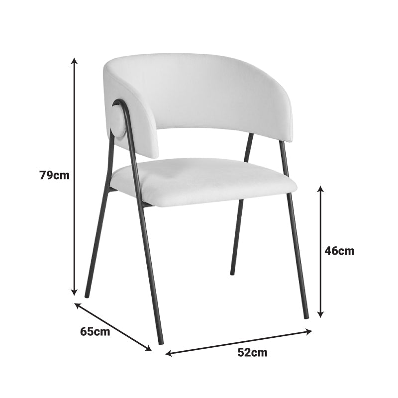 Scaun Rachele cu funcție confort, Antracit - Bej, Picioare Metalice, Negre, 52x65x79 cm - Bej