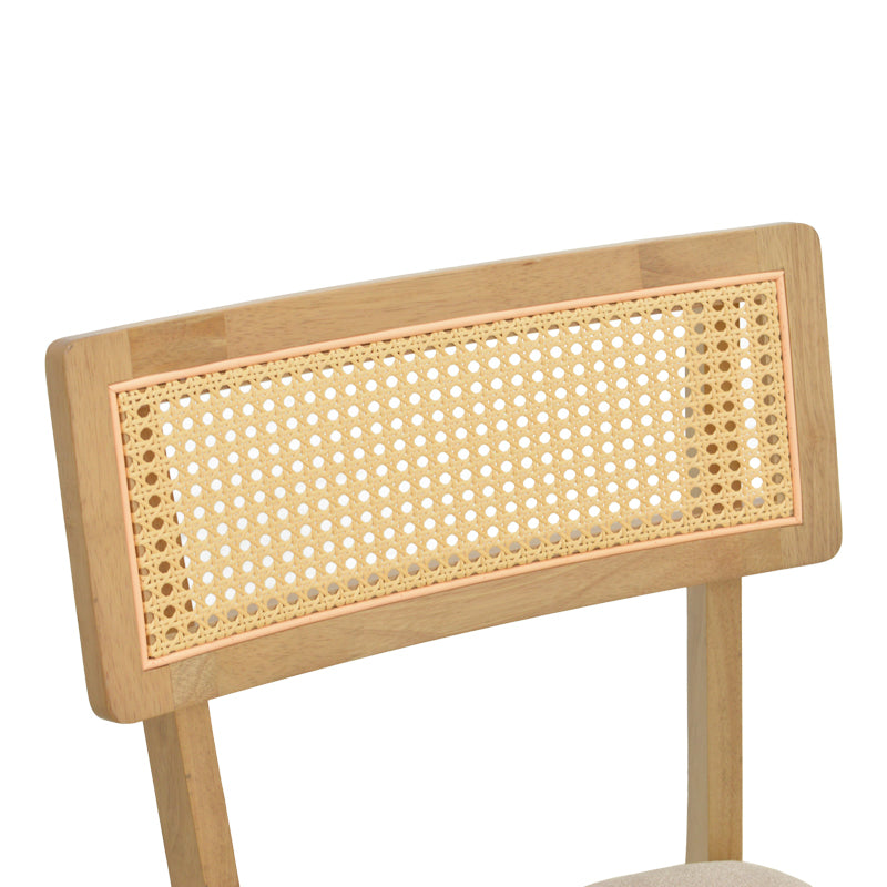 Scaun Raffles, Rubberwood cu rattan și gri-bej, 47x48x83 cm, foto produs 7