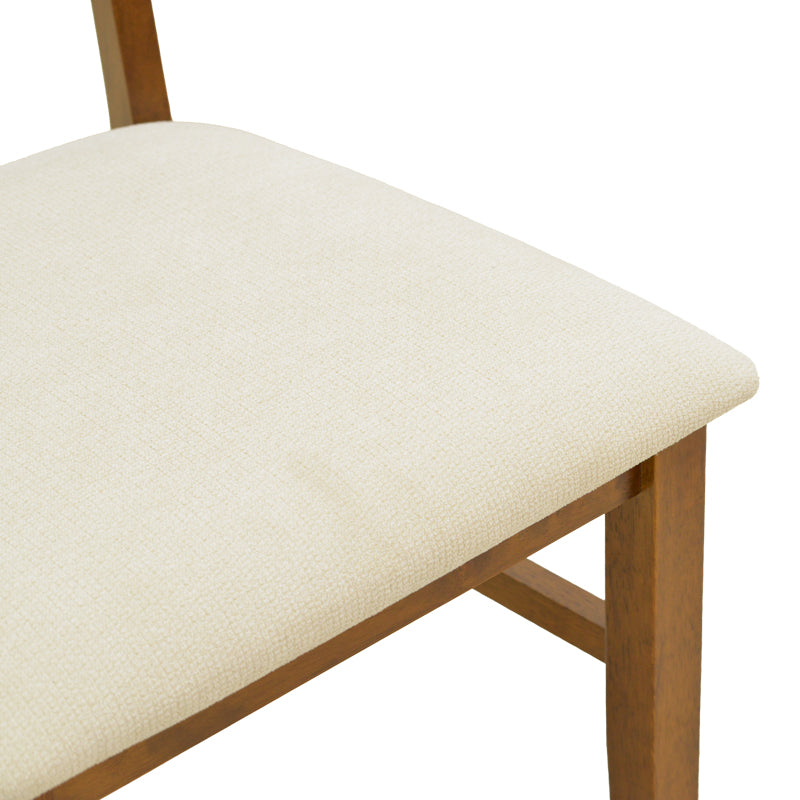 Nuc-Crem | SKU: 381-000023 | Scaun Raffles, Lemn de arbore de cauciuc și ratan, 47x48x83 cm, varianta Nuc-Crem, produs pentru amenajarea locuinței, disponibil online în România la CasaMob