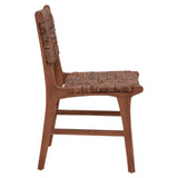 Scaun Refane lemn de tec, Natural, 50x58x85 cm