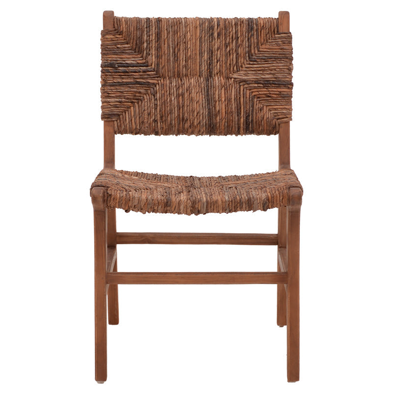 Scaun Refane lemn de tec, Natural, 50x58x85 cm