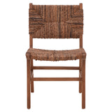 Scaun Refane lemn de tec, Natural, 50x58x85 cm