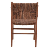 Scaun Refane lemn de tec, Natural, 50x58x85 cm