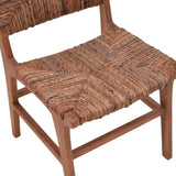 Scaun Refane lemn de tec, Natural, 50x58x85 cm