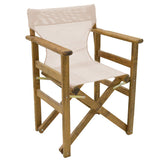 Scaun regizor Retto, Lemn Masiv de Fag cu Finisaj, Nuc Gri-Bej, 61x51x86 cm