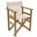 Scaun regizor Retto, Lemn Masiv de Fag cu Finisaj, Nuc Gri-Bej, 61x51x86 cm