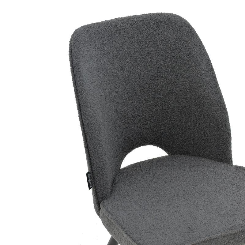 Scaun Renish, Negru - Gri, 61x47x91 cm - Gri