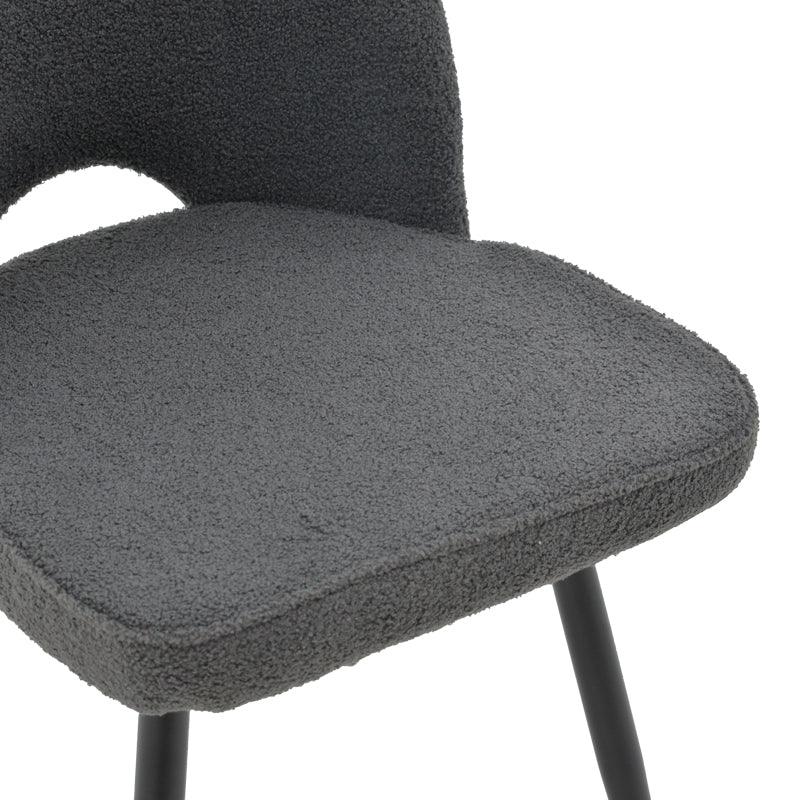 Scaun Renish, Negru - Gri, 61x47x91 cm - Gri