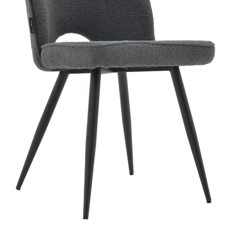 Scaun Renish, Negru - Gri, 61x47x91 cm - Gri