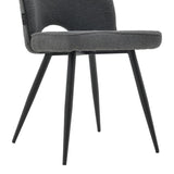 Scaun Renish, Negru - Gri, 61x47x91 cm - Gri