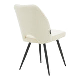 Scaun Renish, Negru - Gri, 61x47x91 cm - Negru
