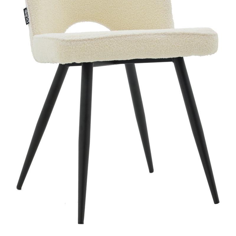 Scaun Renish, Negru - Gri, 61x47x91 cm - Negru