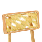 Scaun Renna, lemn fag Natural și perna, neagra, 48x52x79 cm