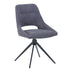 Scaun rotativ Luciano I, Textil, Antracit, 52x54x85 cm